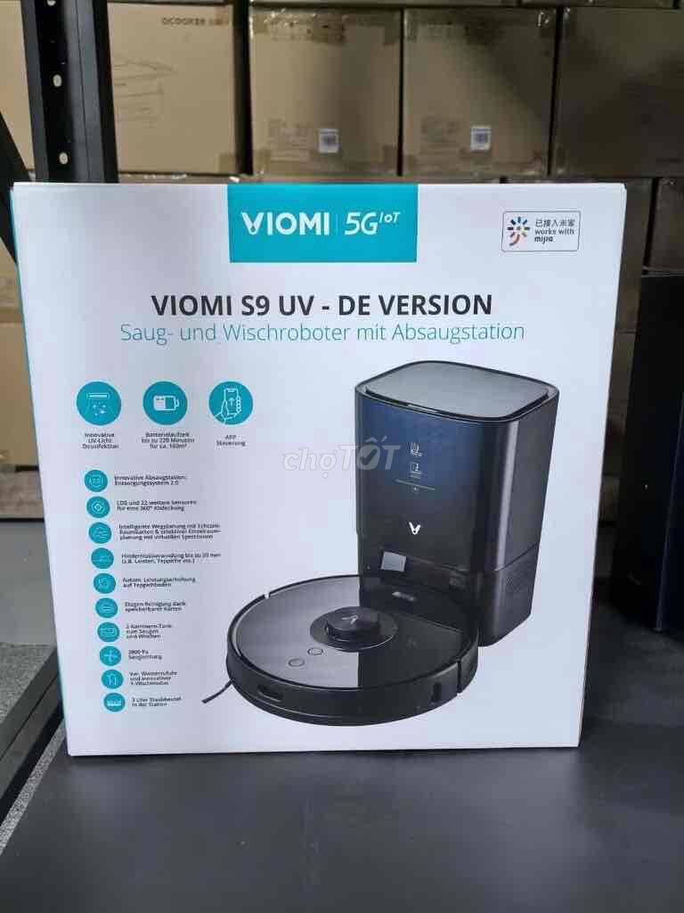 Robot hút bụi lau nhà Xiaomi Viomi S9 UV -quốc tế