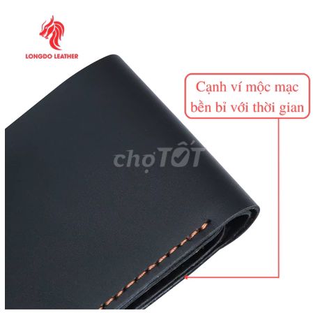 VÍ NAM DA BÒ MINI THỦ CÔNG LONGDO LEATHER 5 MÀU