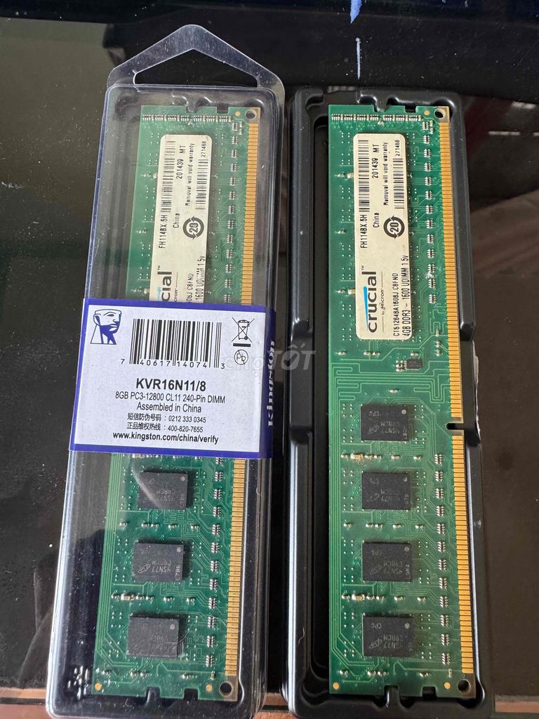 Cặp ram 4gb buss 1600