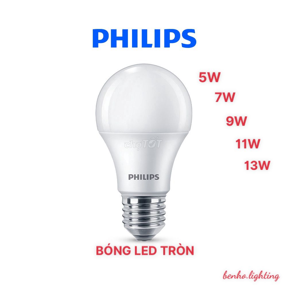 Bóng Led Bulb Philips 5W- 7W- 9W- 11W- 13W