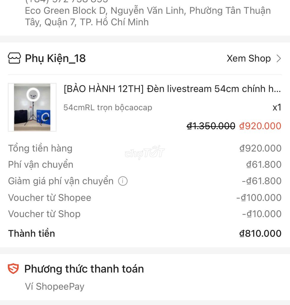 đèn livestream 300k