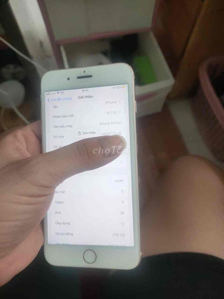 Apple iPhone 8 Plus 256GB Vàng 100%. Mua bán Điện thoại tại Thành phố Biên Hòa Đồng Nai được đăng bởi Trung Mobile hình 1
