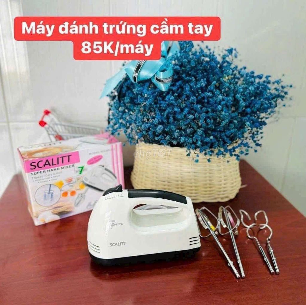 Máy đánh trứng cầm tay SCALITT Trắng 7 tốc độ. Mua bán Bếp, lò, đồ điện nhà bếp tại Quận Ninh Kiều Cần Thơ được đăng bởi Lê Trọng Khôi hình 1