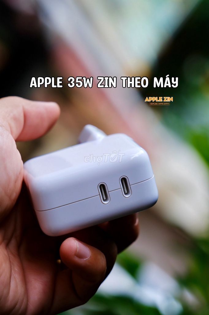 Cục sạc Apple 35W 2 lỗ type C zin theo máy. Mua bán Phụ kiện (Màn hình, Chuột...) tại Quận Tân Bình Tp Hồ Chí Minh được đăng bởi APPLE ZIN hình 1