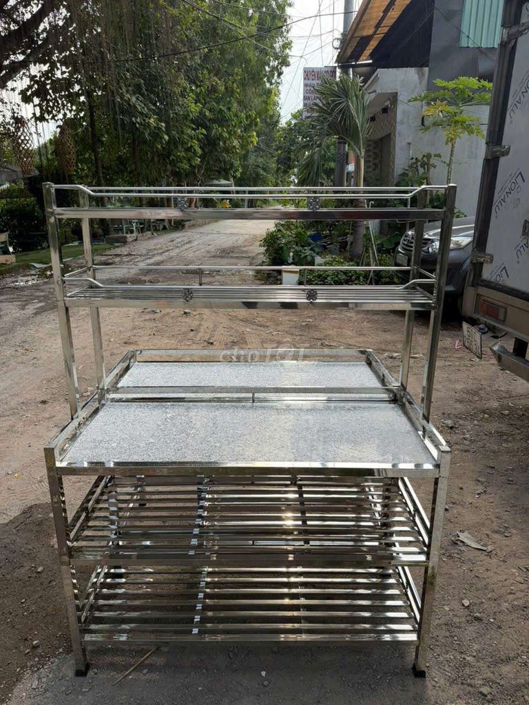 cần bán kệ inox mặt đá hoa cương . Mua bán Tủ, kệ gia đình tại Quận Tân Bình Tp Hồ Chí Minh được đăng bởi Bich hình 1