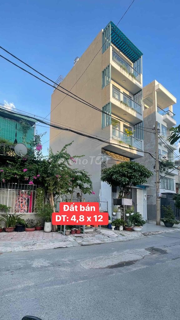 Bán Đất Mặt tiền đường số 1 Cư Xá Điện Lực,Trường Thọ DT: 4,8 x 12