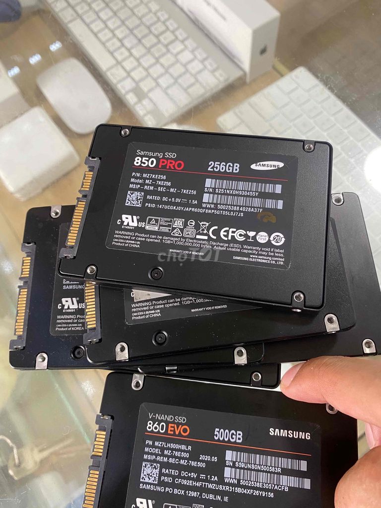 Ổ cứng SSD 500G Evo và Pro 256G zin usa W10