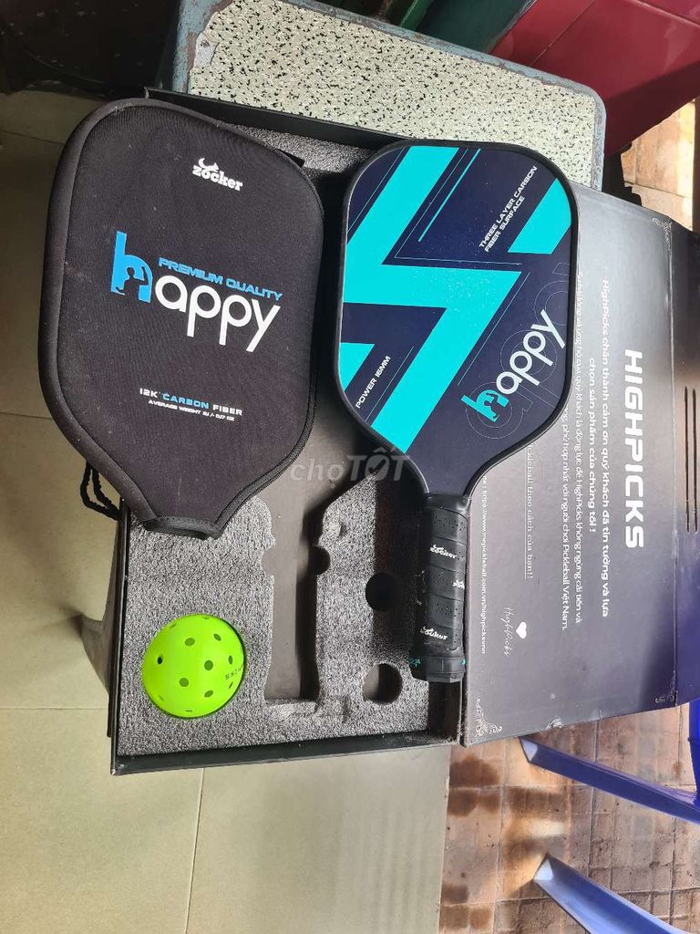 Vợt Pickleball HighPicks Sợi carbon Đã sử dụng. Mua bán Đồ thể thao, Dã ngoại tại Huyện Mỹ Xuyên Sóc Trăng được đăng bởi  Hùng linh hình 1