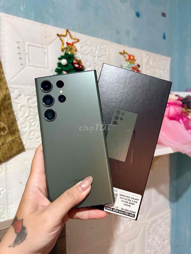 Samsung S23 Ultra 12GB/512GB Xanh SSVN fullbox. Mua bán Điện thoại tại Quận 5 Tp Hồ Chí Minh được đăng bởi lê nguyen hình 1