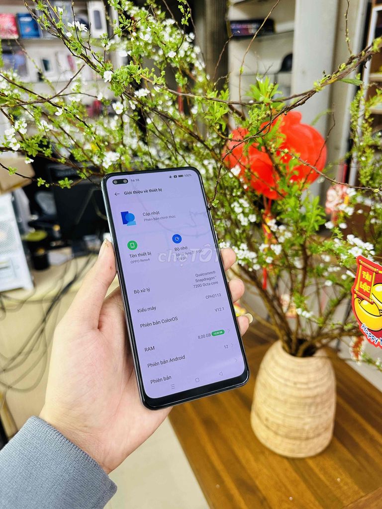 Oppo Reno4 128GB Xanh. Mua bán Điện thoại tại Thành phố Hưng Yên Hưng Yên được đăng bởi Đỗ Minh Tùng hình 1