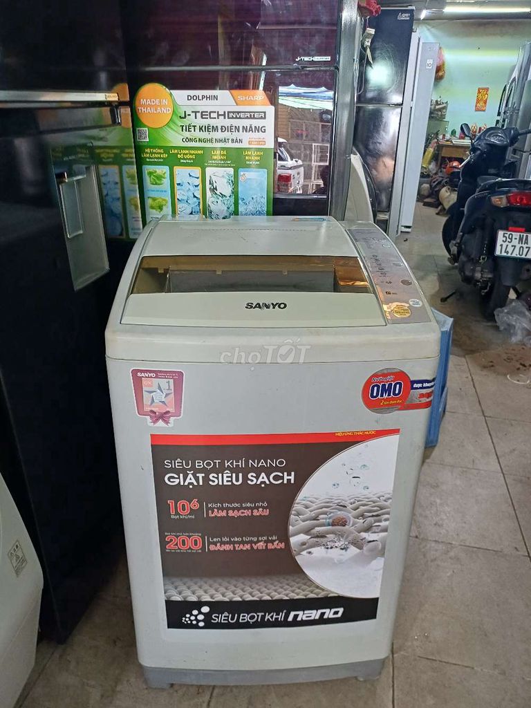 Máy giặt Sanyo 8kg bảo hành 3 tháng. Mua bán Máy giặt tại Quận 6 Tp Hồ Chí Minh được đăng bởi Anh Quý hình 1