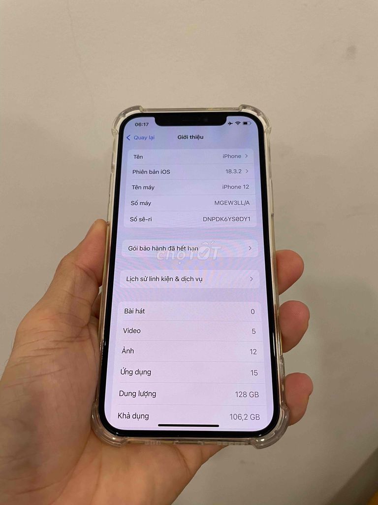 Apple iPhone 12 128GB Trắng. Mua bán Điện thoại tại Thị xã Bến Cát Bình Dương được đăng bởi Thành Đông hình 1