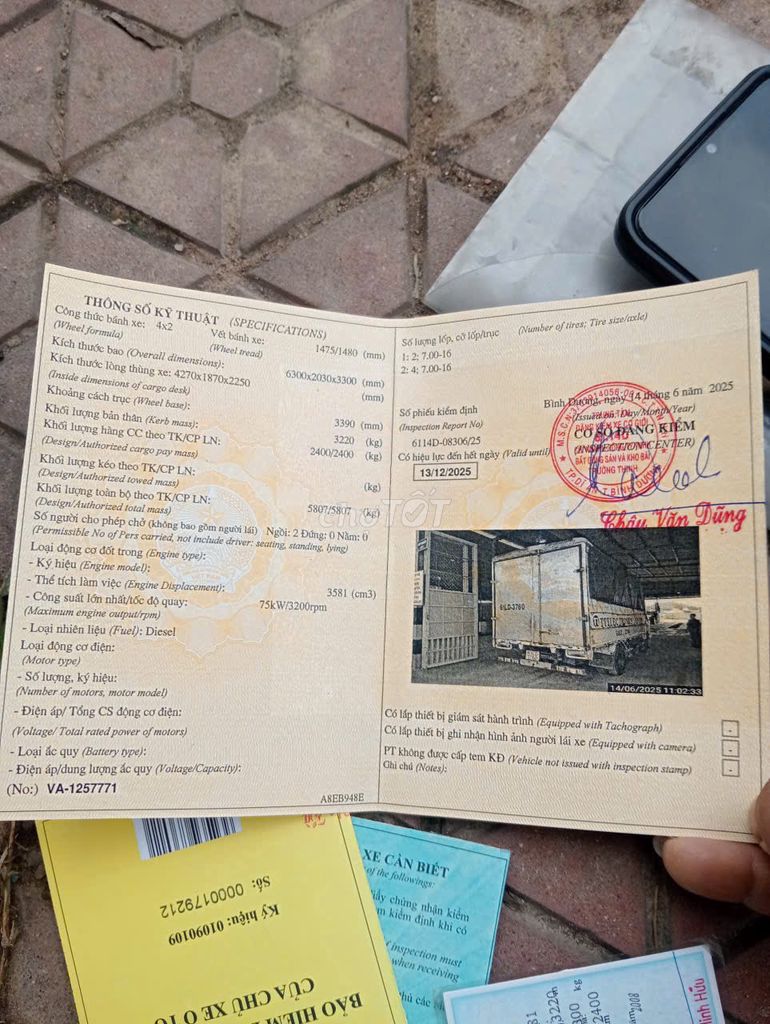 KIA 2T4 ĐỜI 2003. Mua bán Xe tải, xe ben tại Quận 12 Tp Hồ Chí Minh được đăng bởi Minh Canh hình 6