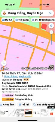 Bán đất xã bưng riềng dt:1000m2 đường nhựa đối diện trường cấp 3. Mua bán đất tại Huyện Xuyên Mộc Bà Rịa - Vũng Tàu được đăng bởi Trịnh Quang Lộc