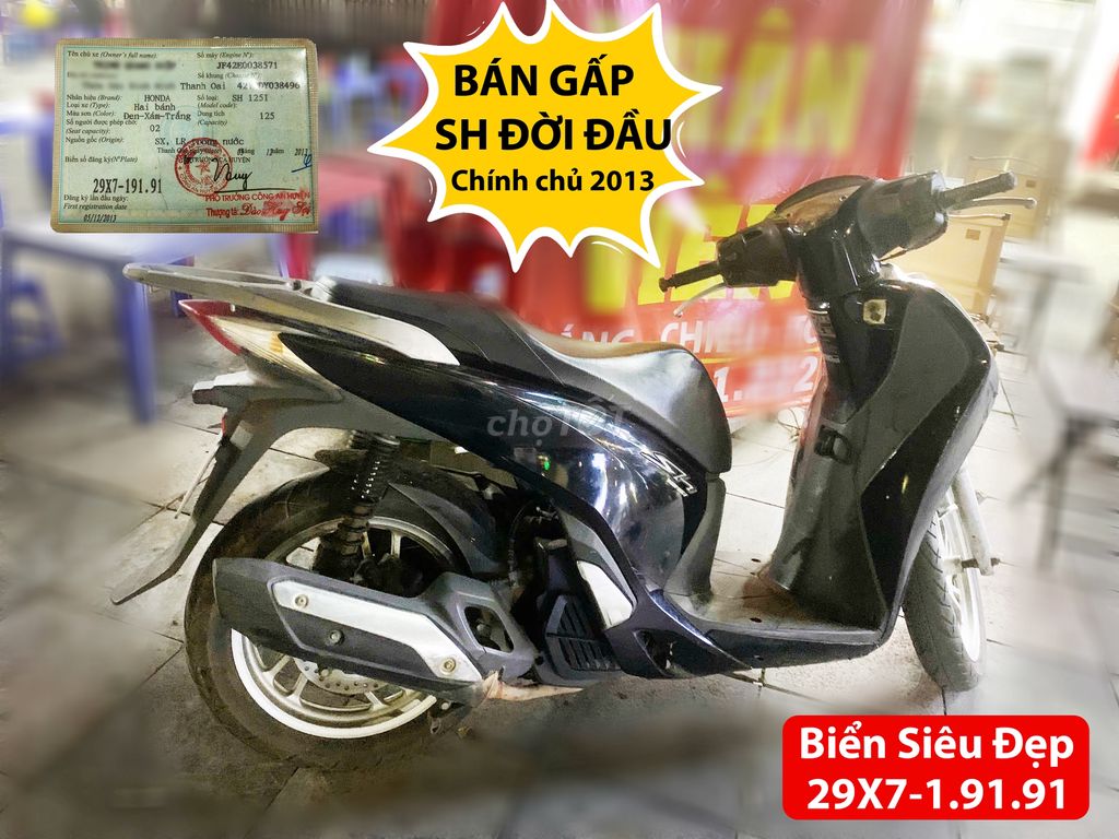 Bán xe SH125 Xe mới biển số siêu đẹp 29X7-1.91.91. Mua bán Xe máy tại Quận Hà Đông Hà Nội được đăng bởi Lý Chưởng hình 4