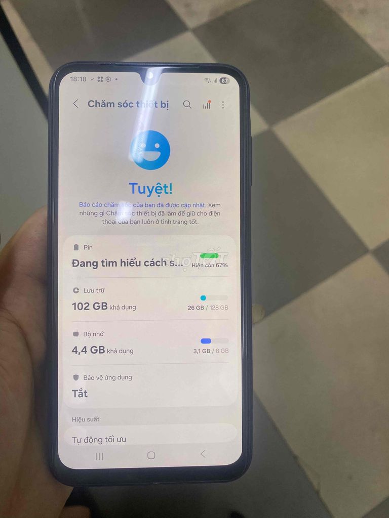 Samsung Galaxy A15 128GB Xanh. Mua bán Điện thoại tại Quận Cầu Giấy Hà Nội được đăng bởi Tuânn  hình 1