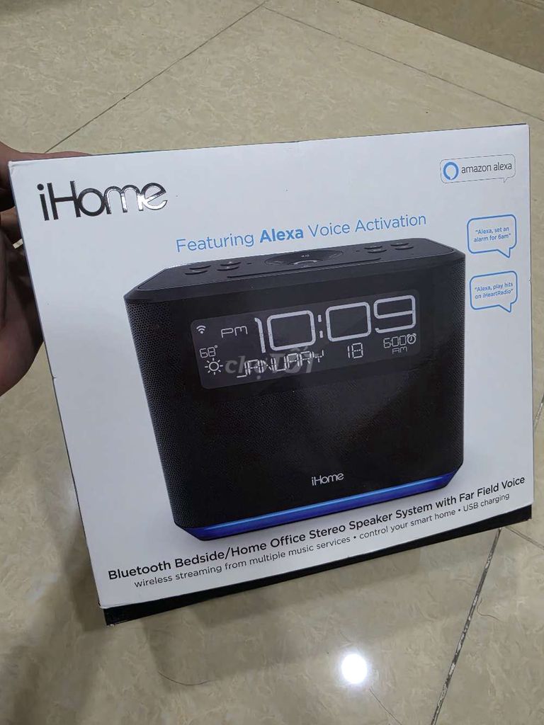 Loa Bluetooth iHome Đen Điều khiển giọng nói. Mua bán Tivi, Âm thanh tại Quận 10 Tp Hồ Chí Minh được đăng bởi Thắng GFT hình 1