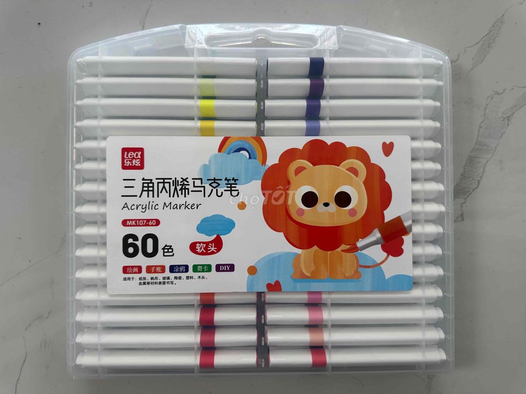 Bút acrylic Leo Đa màu 60 màu. Mua bán Sở thích khác tại Quận Bình Thuỷ Cần Thơ được đăng bởi LQ Store hình 1