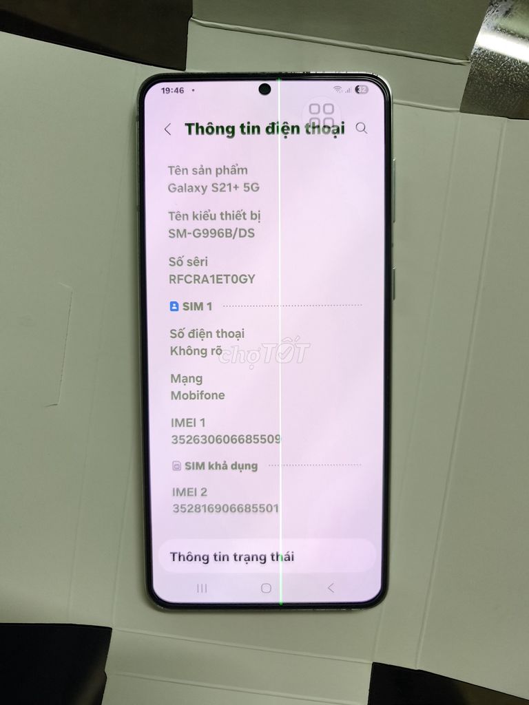 Samsung Galaxy S21+ 5G 8GB/128GB Bạc. Mua bán Điện thoại tại Thành phố Thủ Đức Tp Hồ Chí Minh được đăng bởi Minh hình 1