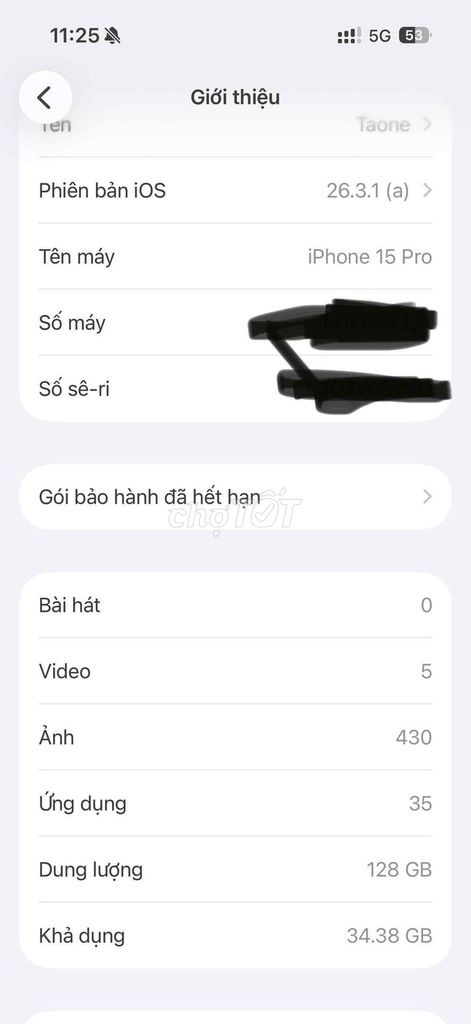 15 Pro 128GB xám (cần gl oppo find x8, full zin). Mua bán Điện thoại tại Thành phố Cà Mau Cà Mau được đăng bởi Tran Hien hình 1