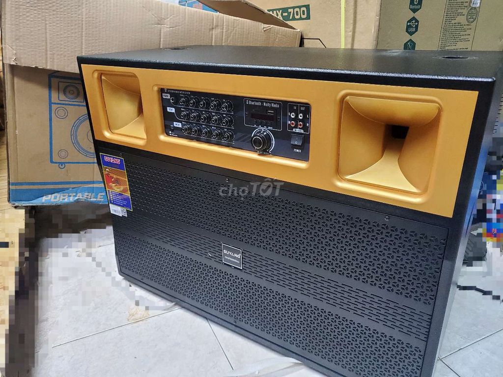 Loa kéo karaoke điện SUYANG X-128 MỚI NGUYÊN THÙNG