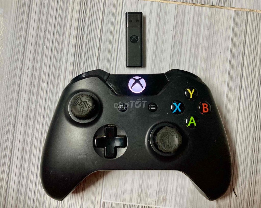 Tay cầm gamepad Xbox One S + usb Receiver zin