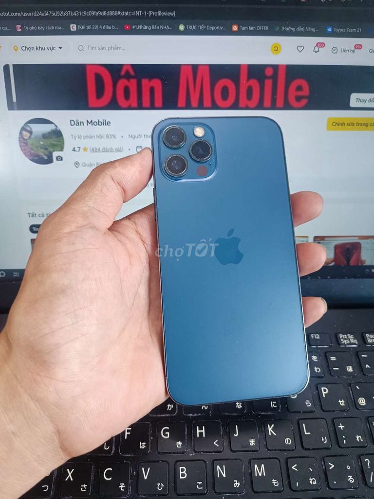 IPHONE 12 PRO 256GB MÁY ZIN NGUYÊN ICLOUD SẠCH . Mua bán Điện thoại tại Quận Bình Thạnh Tp Hồ Chí Minh được đăng bởi Dân Mobile hình 1