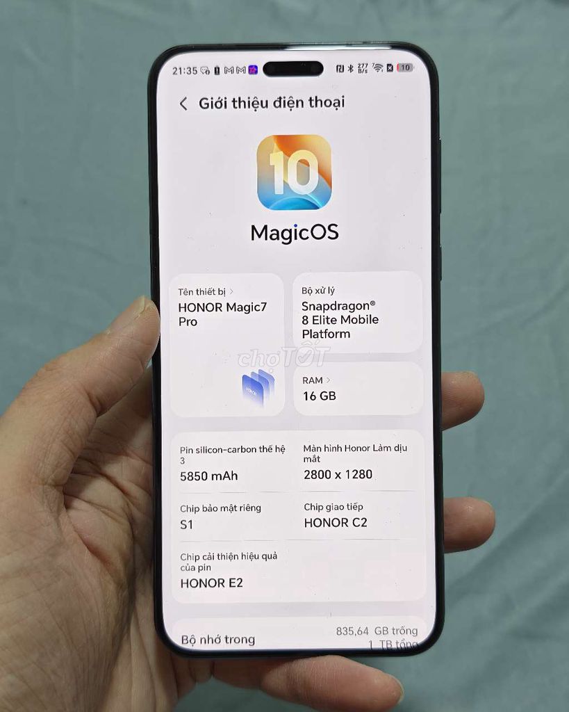 Honor Magic 7 Pro 1TB Đen. Mua bán Điện thoại tại Quận 12 Tp Hồ Chí Minh được đăng bởi TRAN CONG TRI hình 1
