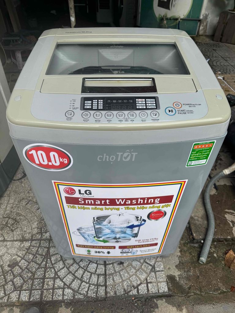 thanh lý máy giặt LG 10KG đang sữ dụng