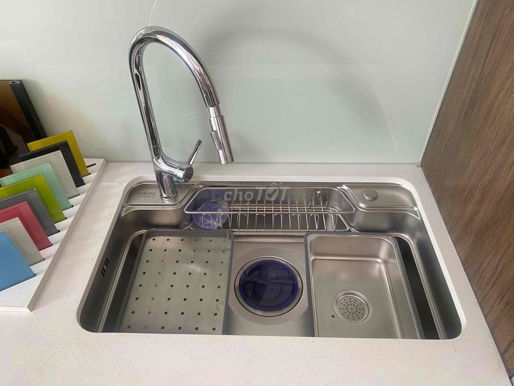 Chậu rửa chén TaKing Inox SUS304 Bạc. Mua bán Dụng cụ nhà bếp tại Quận Cẩm Lệ Đà Nẵng được đăng bởi Nội Thất Bếp Trọn Gói Gia Đình Phát  hình 1