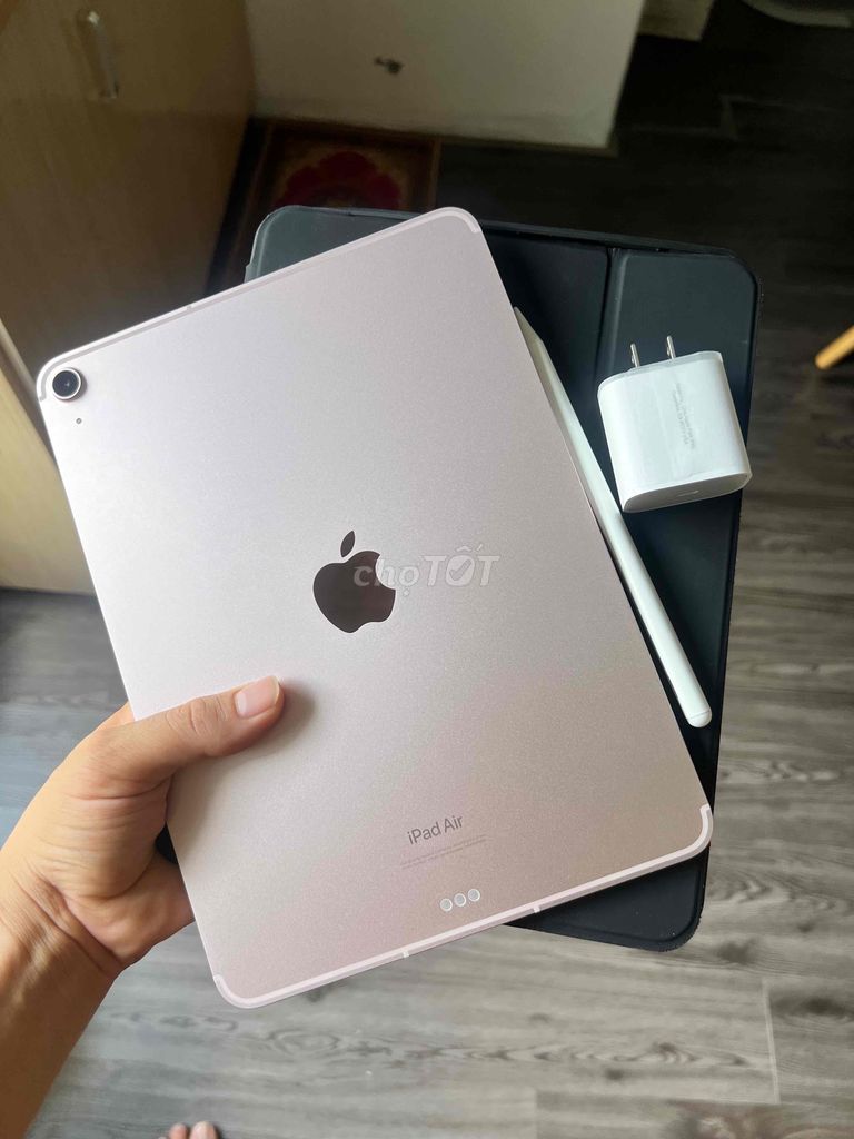 ipad air M1 bản dùng sim 5g như mới pin 100