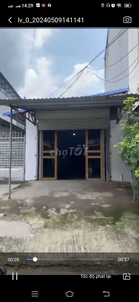 Cho thuê kho xưởng tại ngõ 145 đường thống nhất phường tân lập