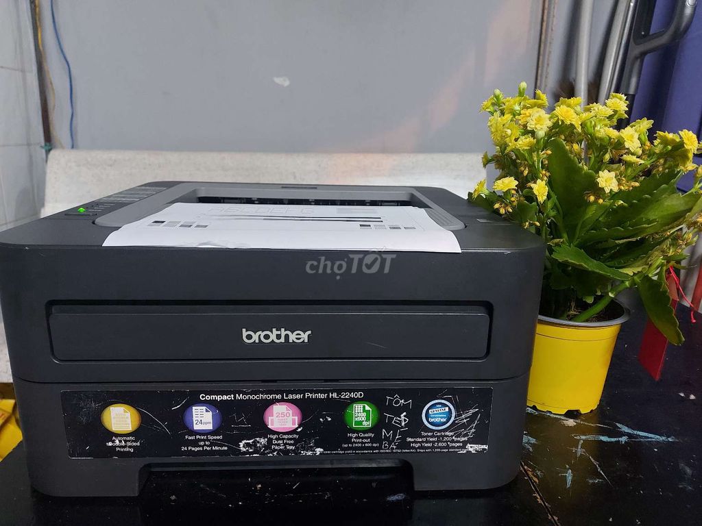 Máy in 2 mặt Brother HL 2240D bao xài