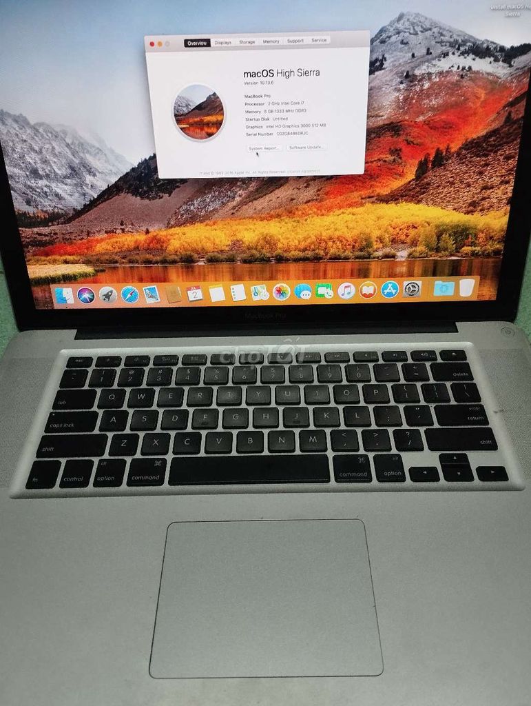 macbook pro 2011 15inh core i7,ram 8g ổ ssd 128g. Mua bán Laptop tại Thành phố Tân An Long An được đăng bởi tài hình 1