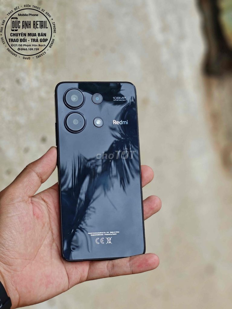 Xiaomi Redmi Note 13 256GB Đen. Mua bán Điện thoại tại Thành phố Buôn Ma Thuột Đắk Lắk được đăng bởi Đức Anh Retail hình 1