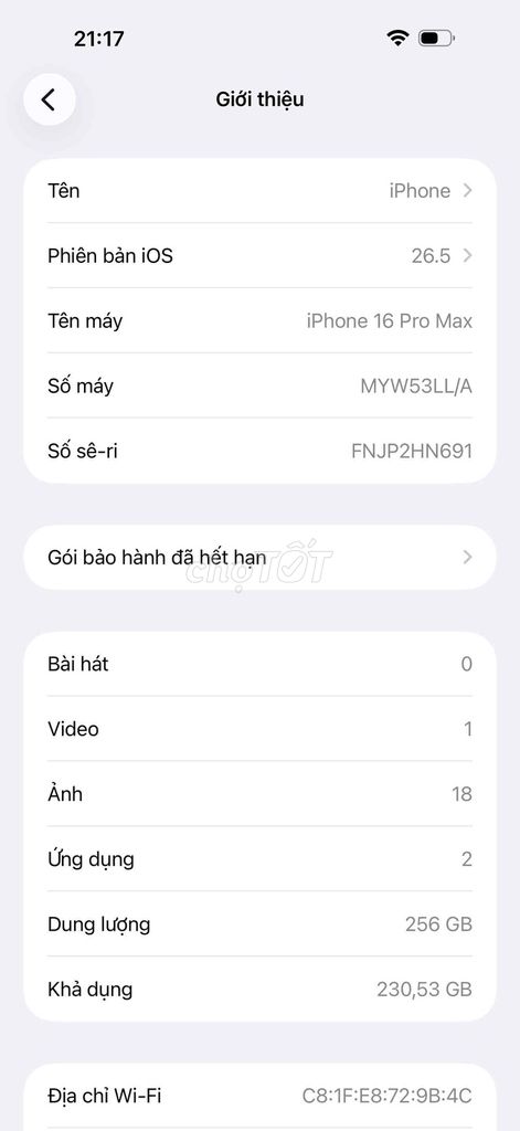 Apple iPhone 16 Pro Max 256GB Vàng Đã sử dụng. Mua bán Điện thoại tại Thành phố Thủ Dầu Một Bình Dương được đăng bởi Thanh Tùng hình 1