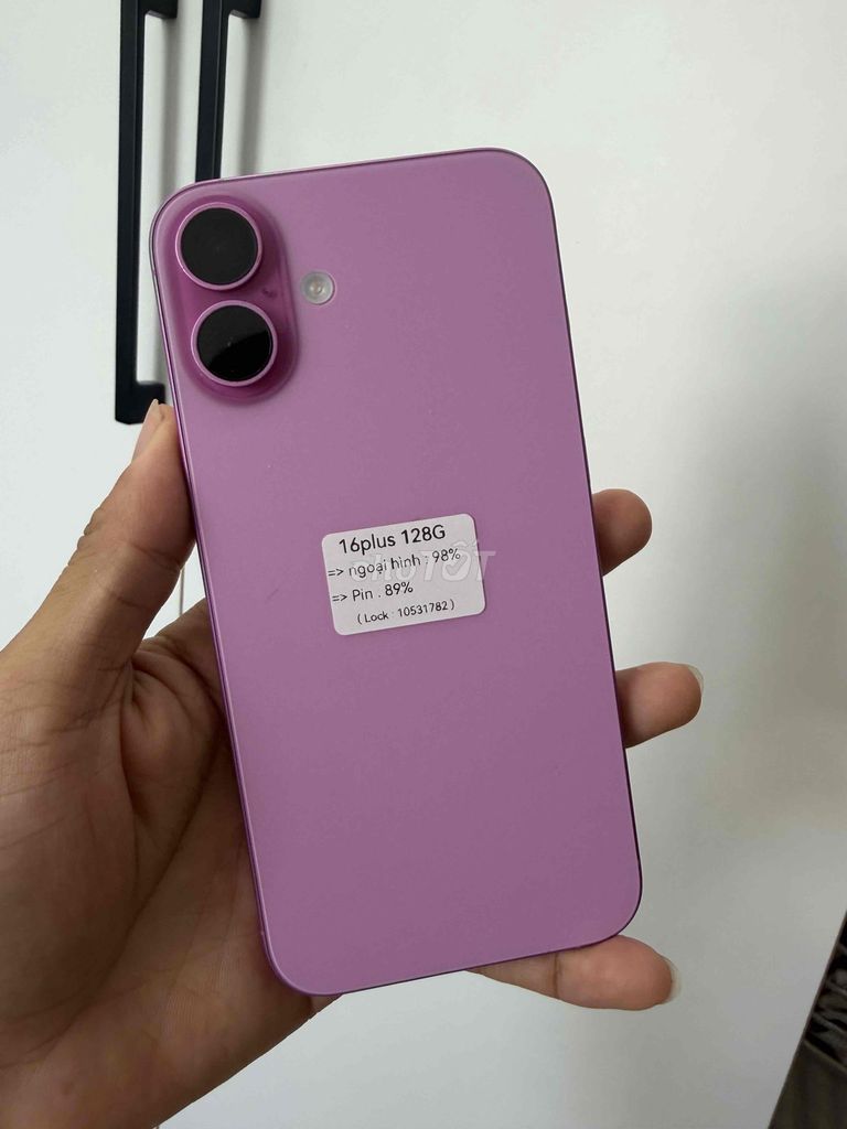 iPhone 16 Plus 128GB Lock Màu Hồng. Mua bán Điện thoại tại Quận Gò Vấp Tp Hồ Chí Minh được đăng bởi Icon Mobile hình 1