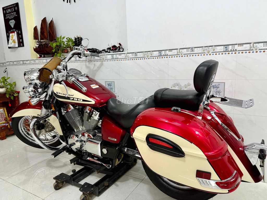 Honda Shadow Aero 750cc 2008 Đỏ kem. Mua bán Xe máy tại Huyện Bình Chánh Tp Hồ Chí Minh được đăng bởi Đặng Minh Khang hình 4