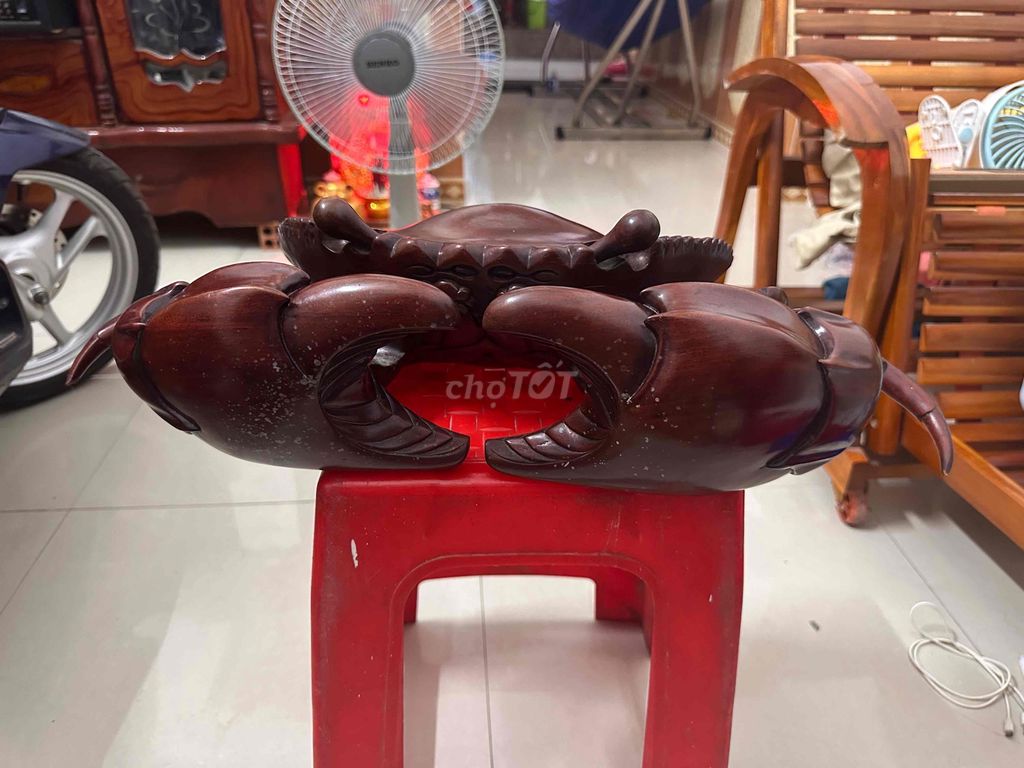 Đồ trang trí Cua biển Gỗ cẩm. Mua bán Cây cảnh, đồ trang trí tại Thị xã Tân Uyên Bình Dương được đăng bởi NGUYỄN VĂN CHÍ HẬU  hình 1