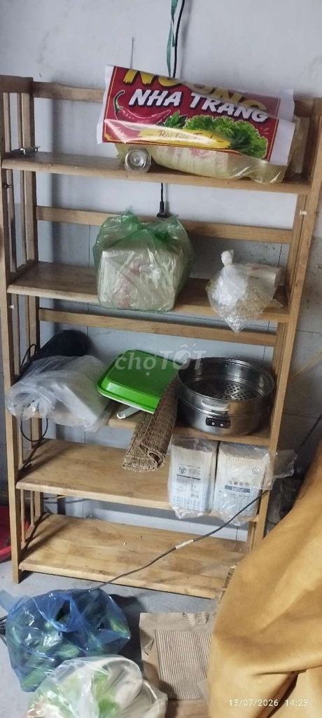 Kệ gỗ 5 tầng Nâu 80x30x165cm. Mua bán Tủ, kệ gia đình tại Quận Thanh Xuân Hà Nội được đăng bởi Bùi Văn Tuyên hình 1