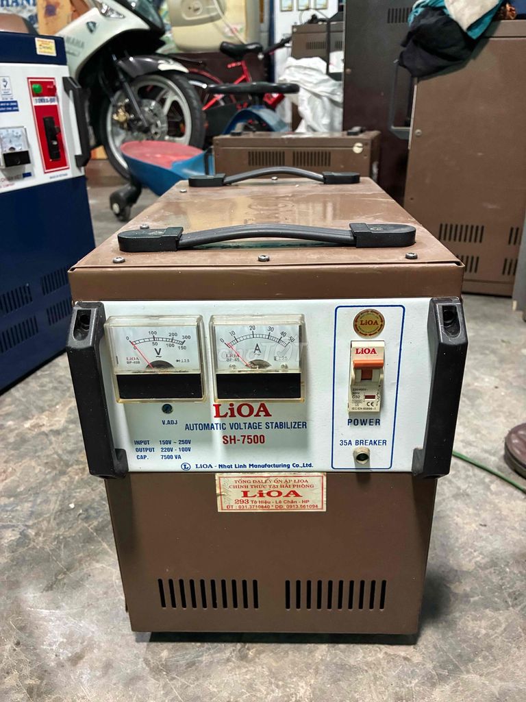 Ổn áp Lioa 7,5k, 10k ruler 3k, nishu 10k. Mua bán Đồ chuyên dụng, Giống nuôi trồng tại Huyện An Lão Hải Phòng được đăng bởi Mr Hanh Lioa cũ HP hình 1