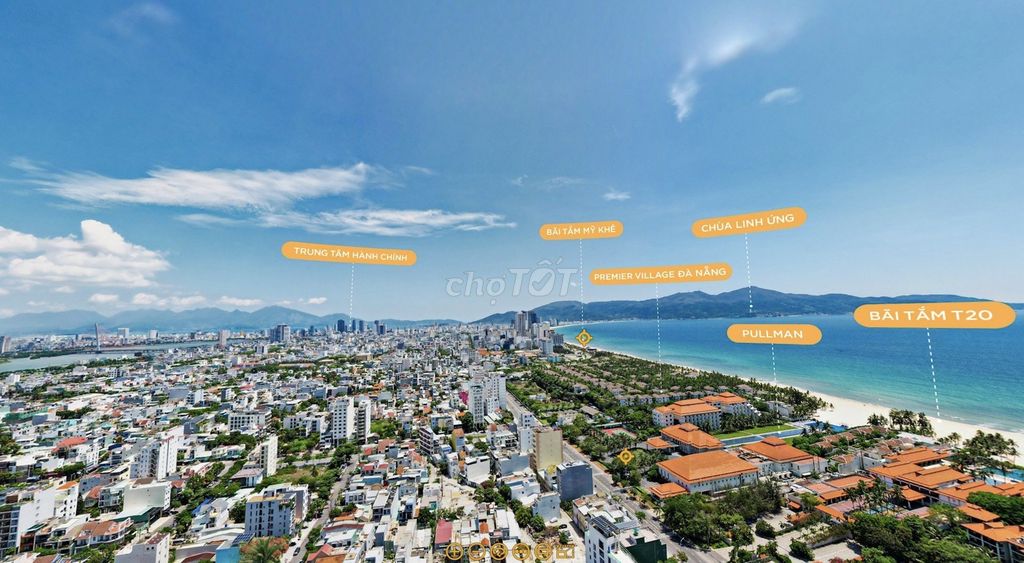Chính chủ cần bán căn góc 2PN tầng 10 view biển Mỹ Khê Đà Nẵng