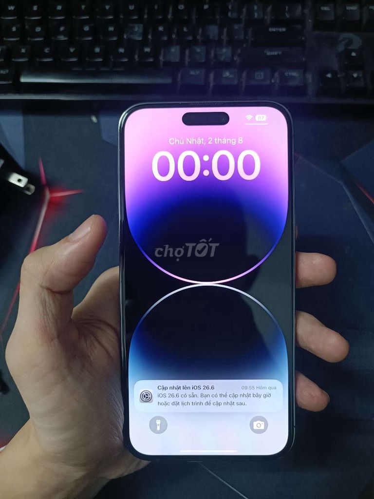 Apple iPhone 14 Pro Max 256GB Tím Like new 98%. Mua bán Điện thoại tại Quận Bình Tân Tp Hồ Chí Minh được đăng bởi Phạm Thanh Sơn hình 1