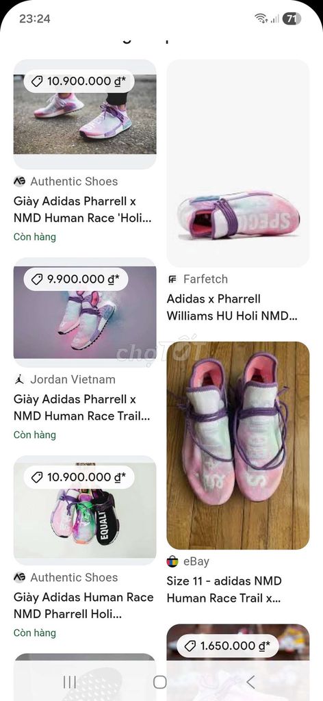 Adidas NMD Human Race Size 40. Mua bán Giày dép tại Huyện Hóc Môn Tp Hồ Chí Minh được đăng bởi Lộc Phát  hình 1
