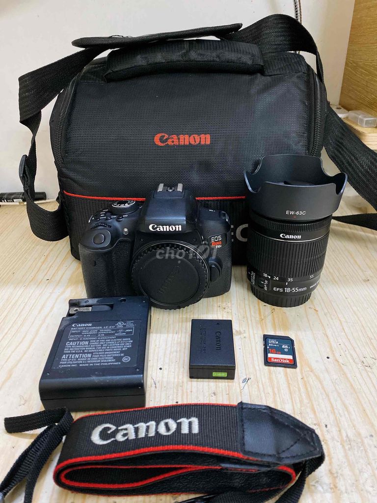 bán Combo Canon 750D kèm lens 18-55is stm đẹp