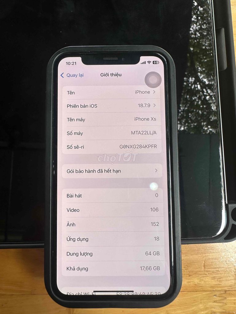 Apple iPhone Xs 64GB Vàng Nứt lưng. Mua bán Điện thoại tại Thành phố Buôn Ma Thuột Đắk Lắk được đăng bởi Trần Trung Tín hình 1