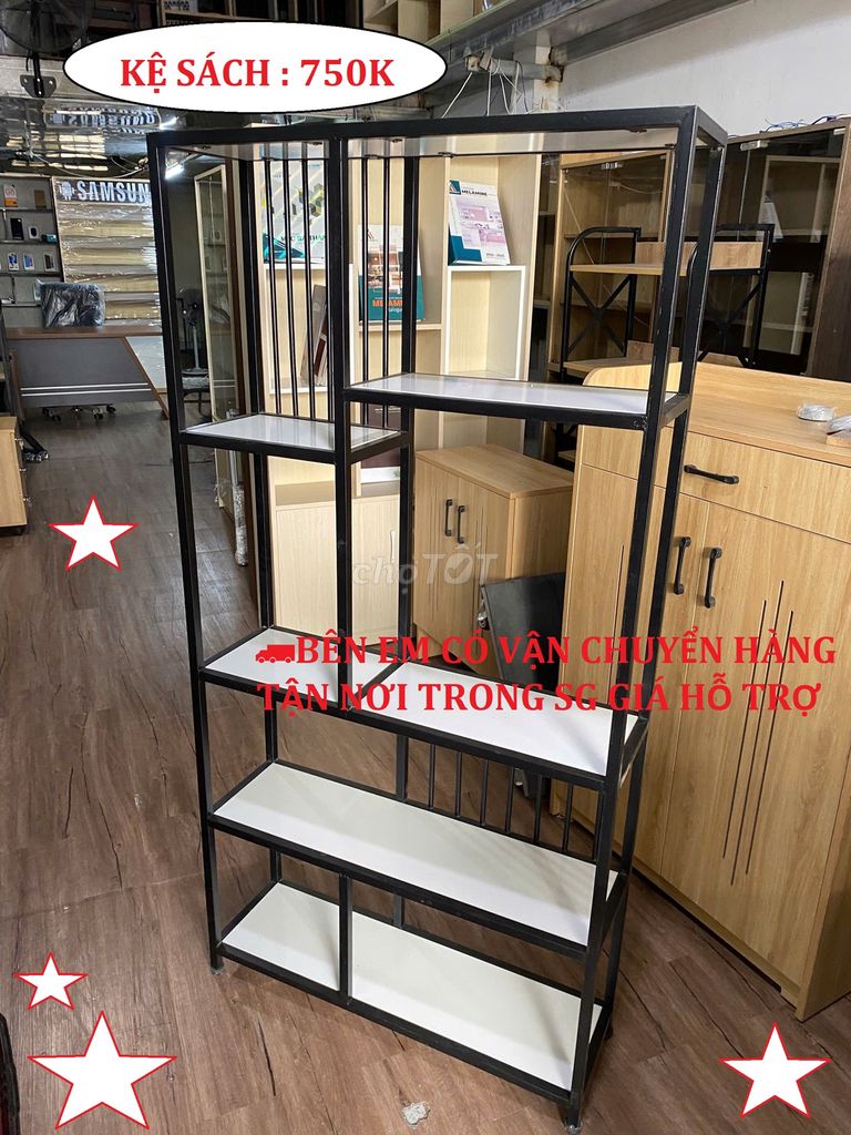 KỆ SÁCH / KỆ TRANG TRÍ 80X160X24CM KHUNG SẮT. Mua bán Tủ, kệ gia đình tại Quận Tân Bình Tp Hồ Chí Minh được đăng bởi NỘI THẤT XƯỞNG VÁN GỖ TÂN BÌNH  hình 1