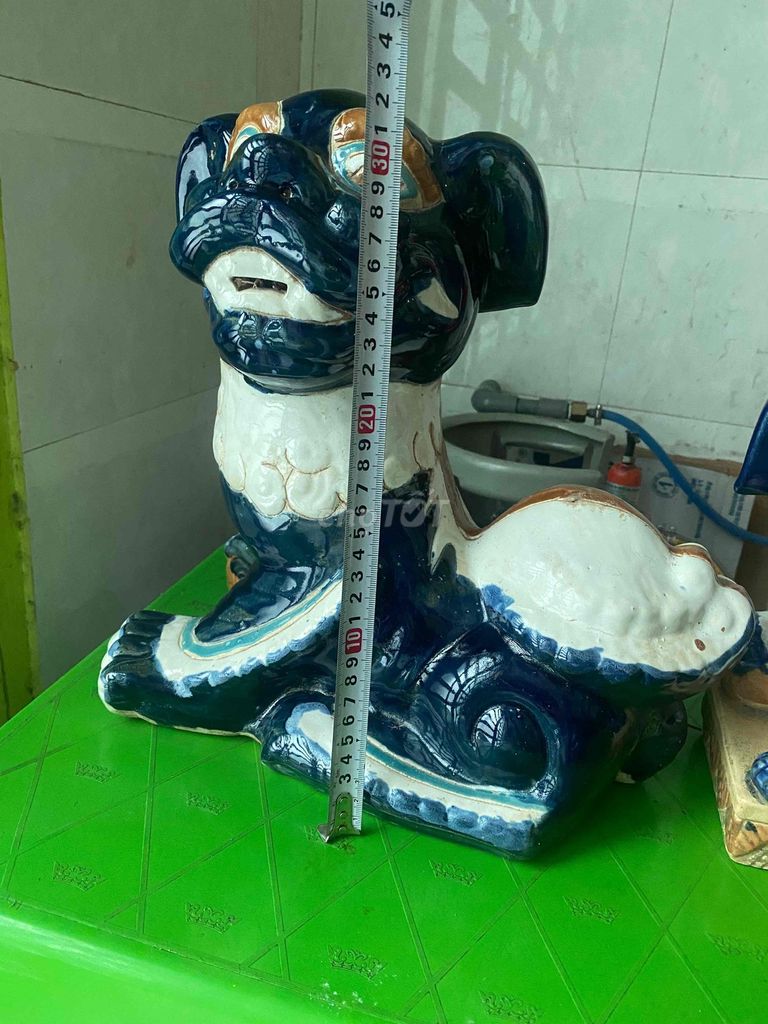 Tượng trang trí Gốm Xanh trắng. Mua bán Đồ sưu tầm, đồ cổ tại Quận Tân Bình Tp Hồ Chí Minh được đăng bởi Nguyenduy hình 1