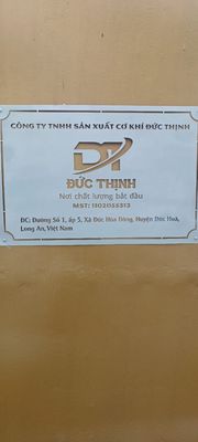 CTY TNHH SẢN XUẤT CƠ KHÍ ĐỨC THỊNH