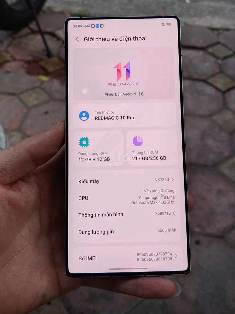 RedMagic 10 Pro 12GB/256GB Bạc. Mua bán Điện thoại tại Quận Nam Từ Liêm Hà Nội được đăng bởi Phạm Hùng hình 1